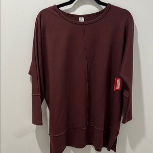 Spanx Maroon Sweatshirt